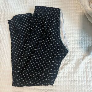 Calvin Klein Navy and White Logo Lounge Pants
